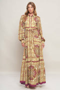 Royal Fall Maxi Dress