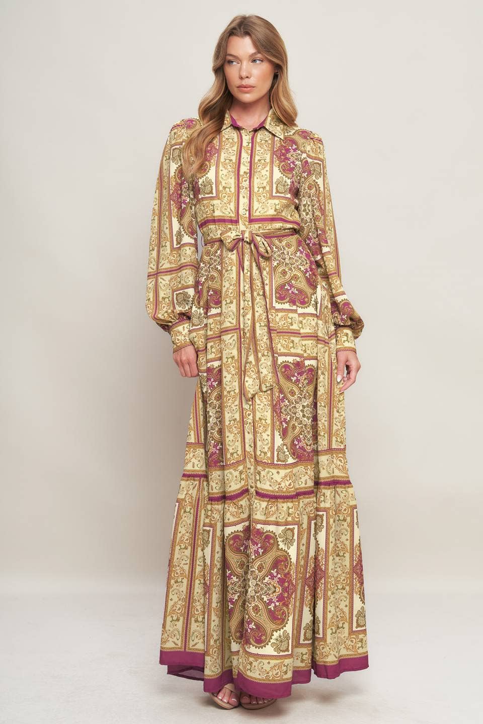 Royal Fall Maxi Dress