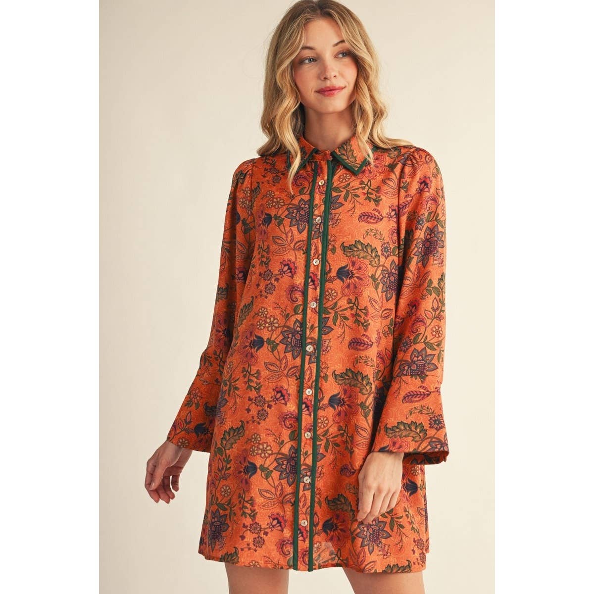 Fall Floral Dress