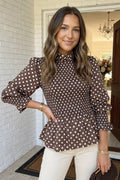 Fall for Polka Dot Top