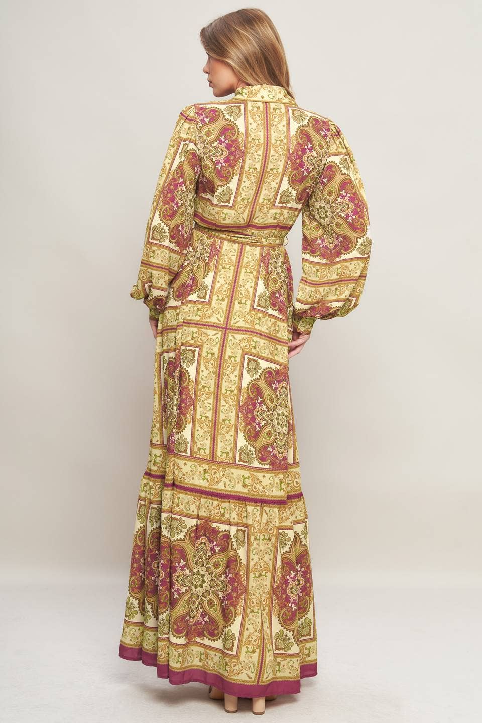 Royal Fall Maxi Dress