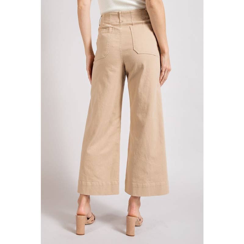 Everyday Taupe Wide Leg Pant
