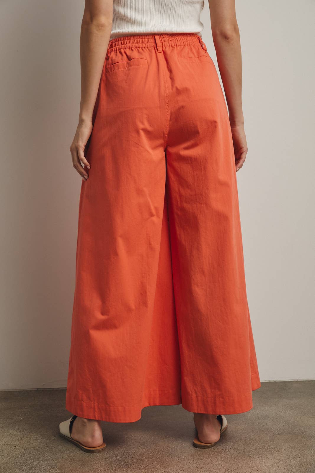 Statement Tan Drawstring Pant
