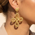 Braided Rope Knot Drop Earrings