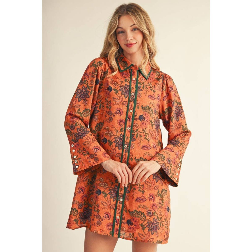 Fall Floral Dress