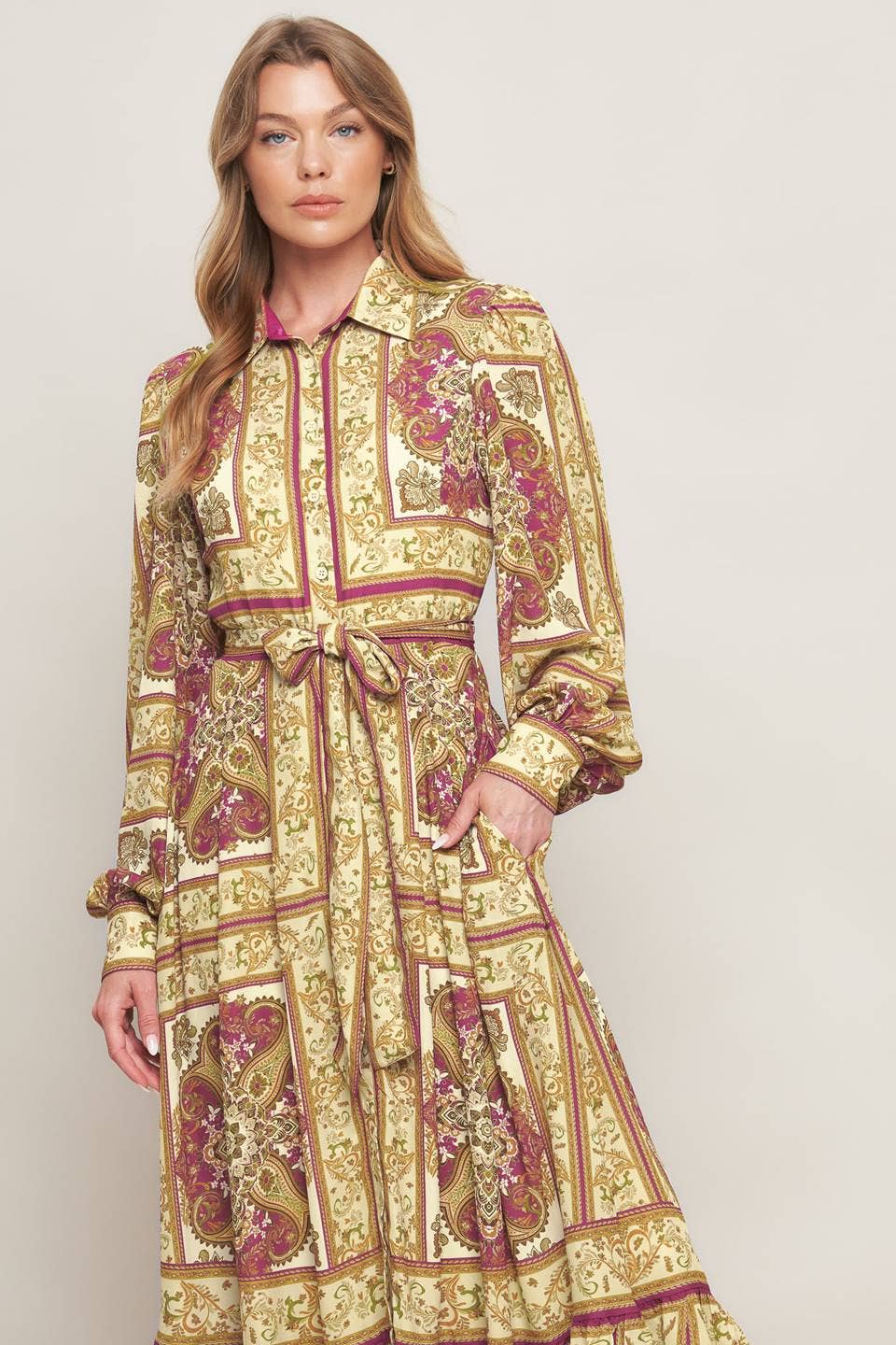 Royal Fall Maxi Dress