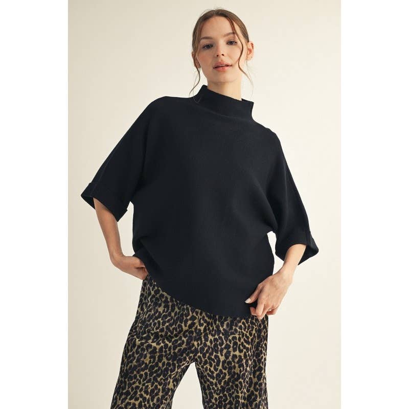 COMING SOON - Mock Neck Sweater Top