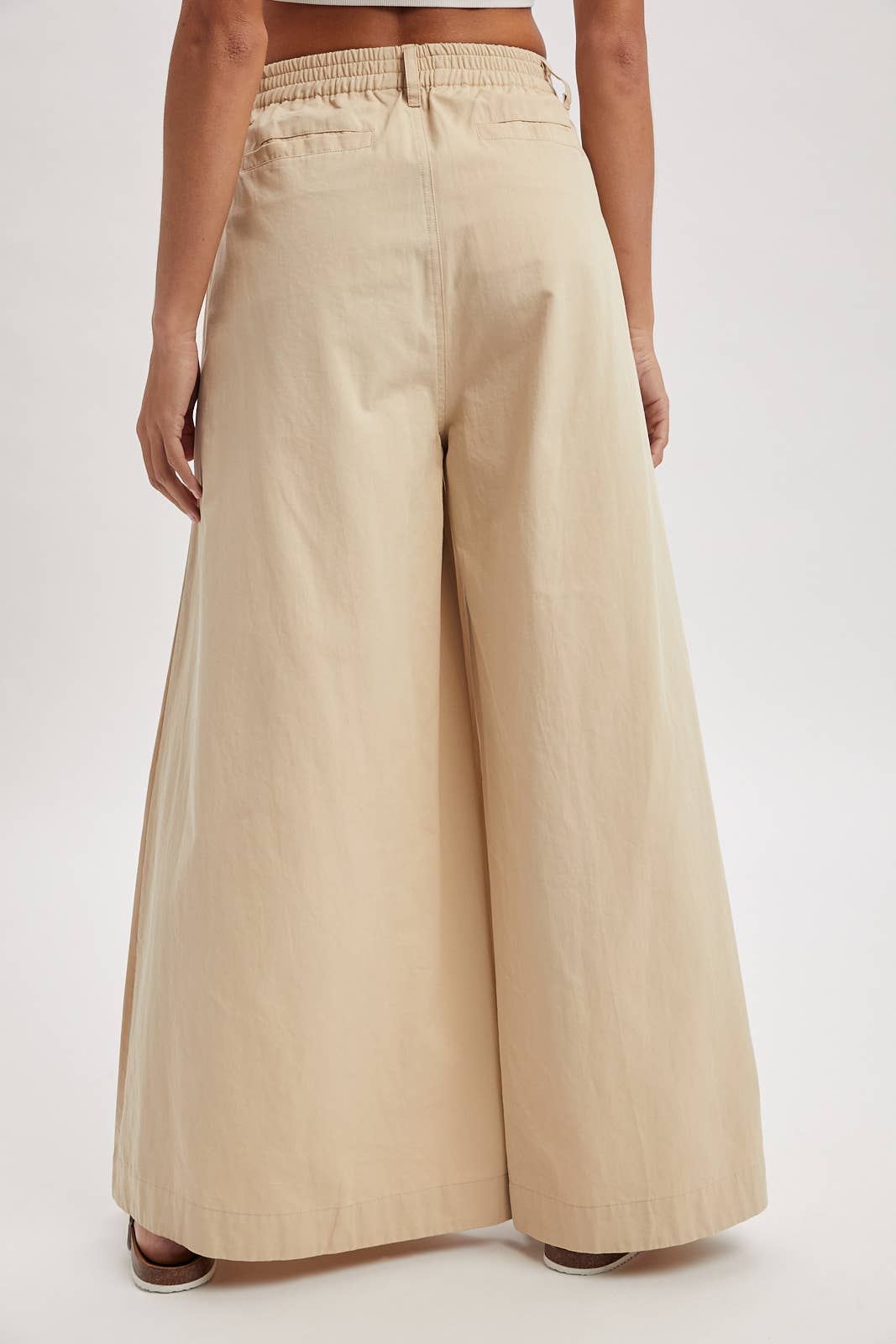 Statement Tan Drawstring Pant