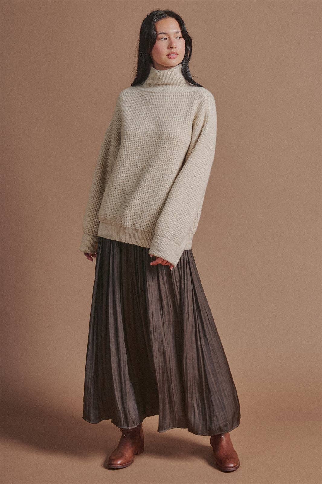 COMING SOON - Washed Satin Maxi Skirt