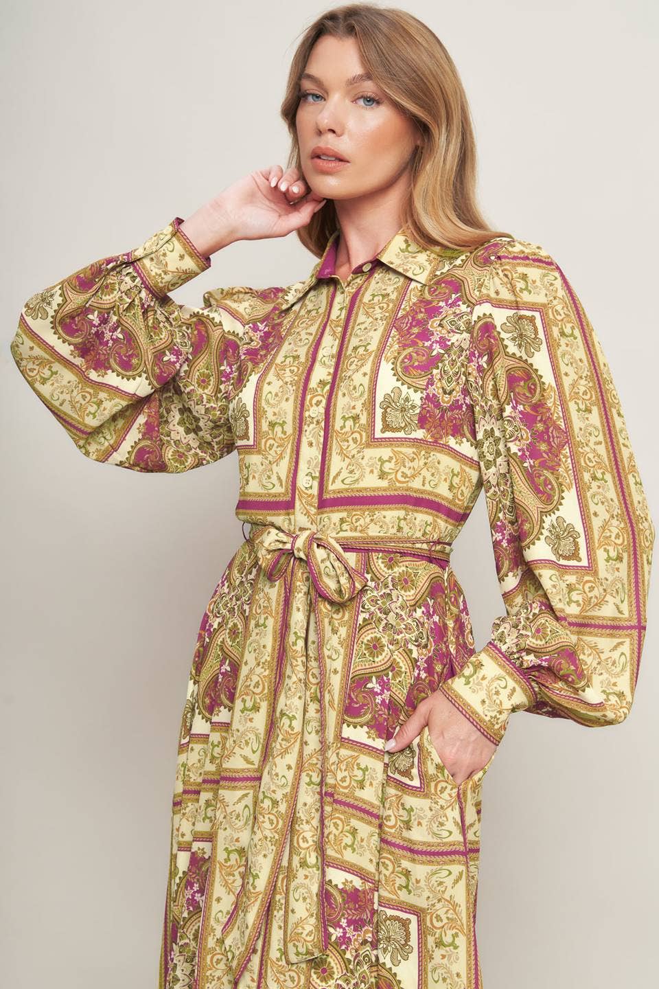 Royal Fall Maxi Dress