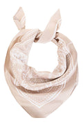 Light Paisley Design Square Bandana Scarf: IV