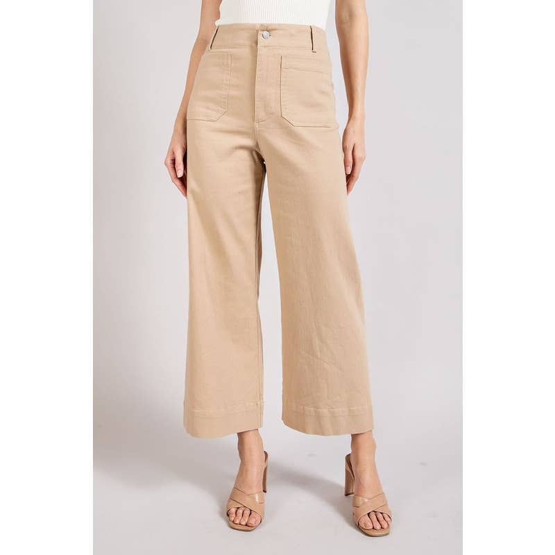 Everyday Taupe Wide Leg Pant