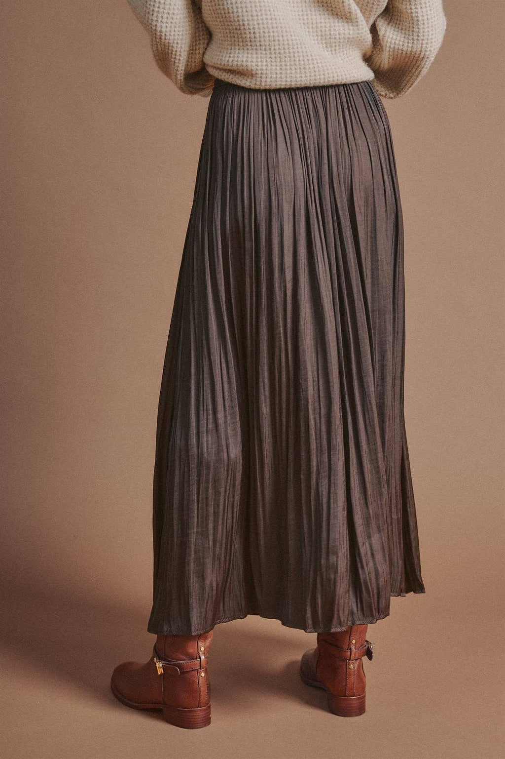 COMING SOON - Washed Satin Maxi Skirt